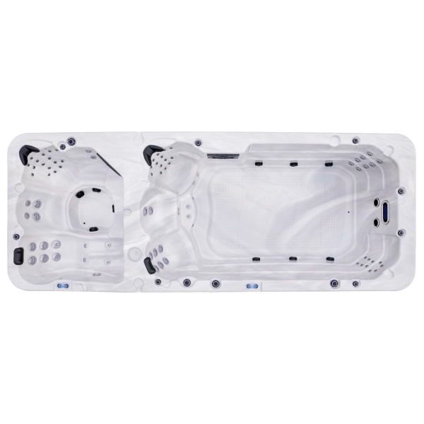 Dual Zone Swim Spa and Hot Tub Combo ZR7807