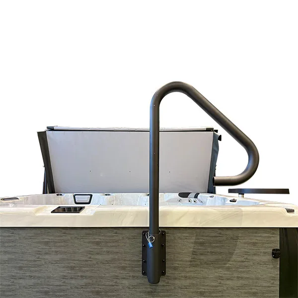 Outdoor Spa Towel Rack and Spa Tub Tray