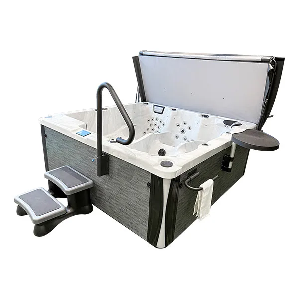 Outdoor Spa Towel Rack and Spa Tub Tray