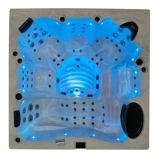 6 Person Square Outdoor Hot Tub ZR810