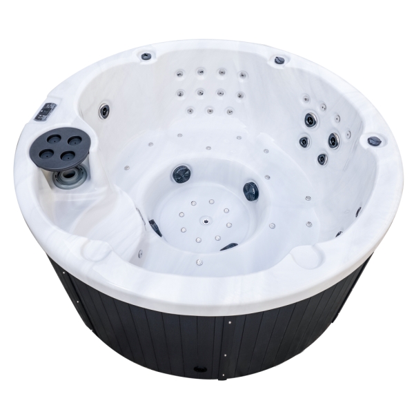 Round Outdoor Hot Tub Energy Efficient Spa With Massage Jets ZR7023