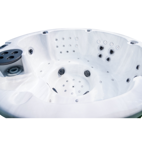 Round Outdoor Hot Tub Energy Efficient Spa With Massage Jets ZR7023