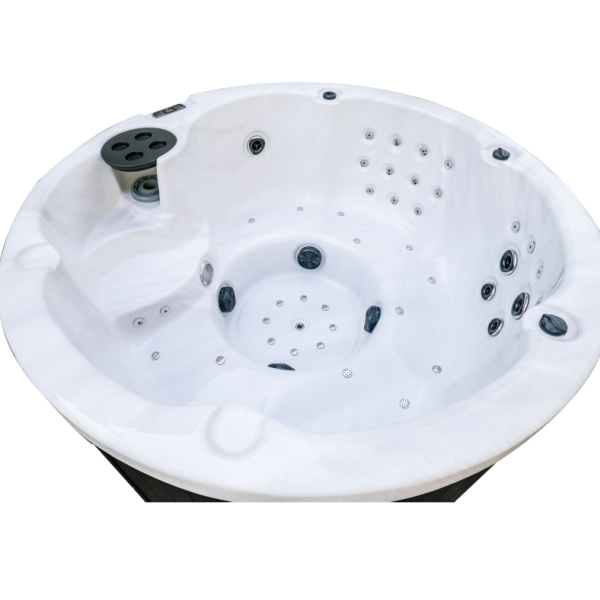 Round Outdoor Hot Tub Energy Efficient Spa With Massage Jets ZR7023