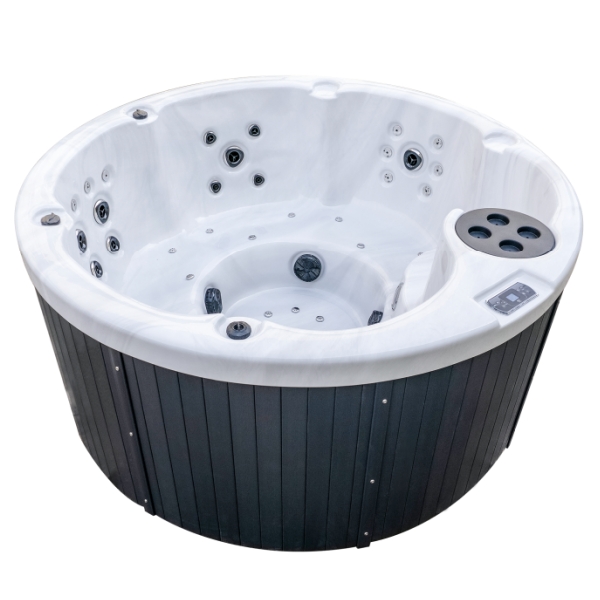 Round Outdoor Hot Tub Energy Efficient Spa With Massage Jets ZR7023