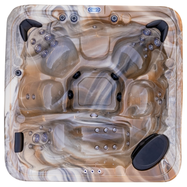 42-Jets 6 Person Hot Tub with Lounger US Acrylic Spa ZR802